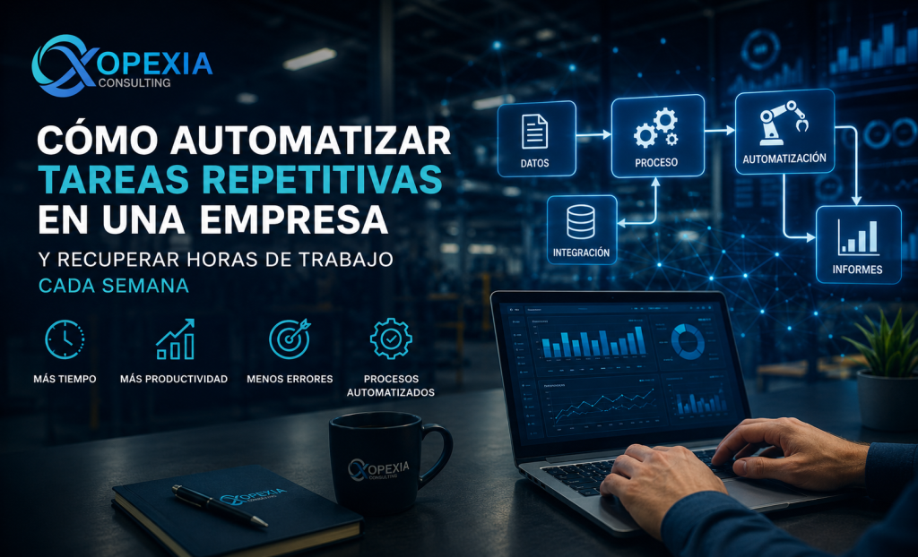 Cómo automatizar tareas repetitivas en una empresa con Opexia Consulting para recuperar horas de trabajo